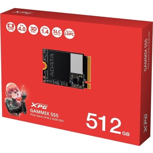 SSD ADATA XPG GAMMIX S55, 512GB, M.2 2230, PCI Express x4 - imagine 2