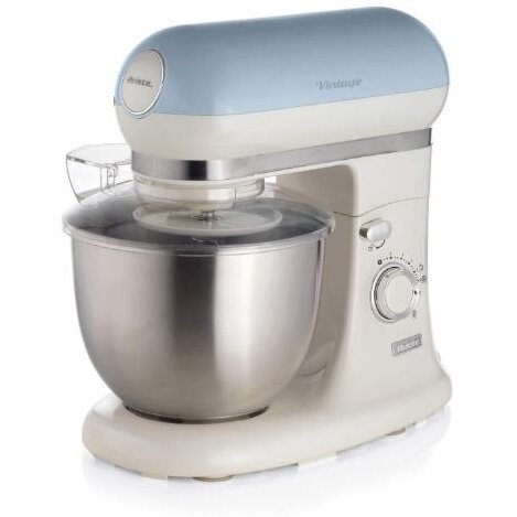 Mixer Planetar Vintage Kitchen Machine 1588/05 5.5L Alb/Bleu