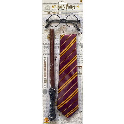 Set Harry Potter Accesorii  Bagheta Cravata Si Ochelari