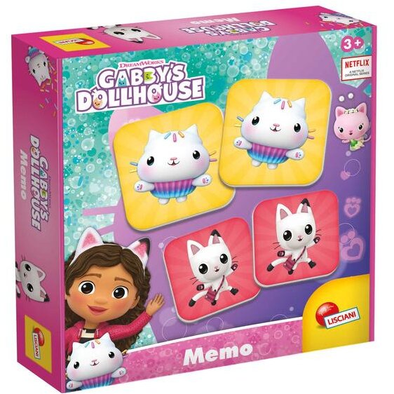 Joc De Memorie Gabby's Dollhouse 24x Carduri De Memorie Carton +3ani