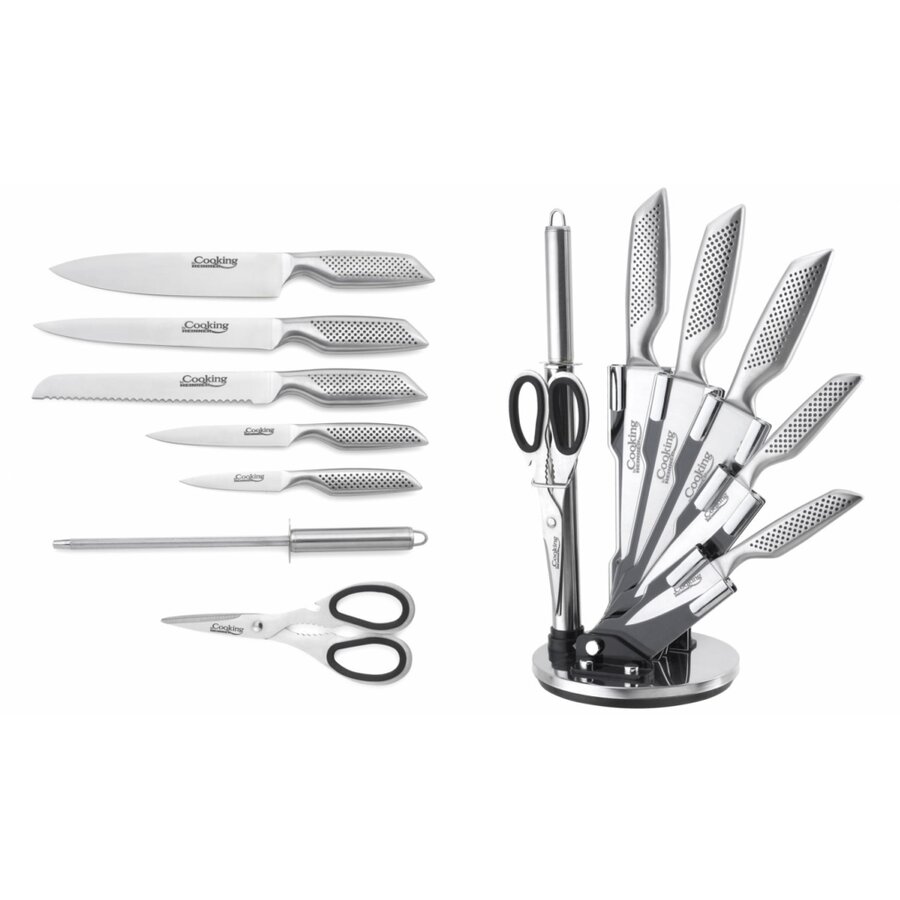 Set Cutite De Bucatarie 8 Piese Inox Magnium Argintiu