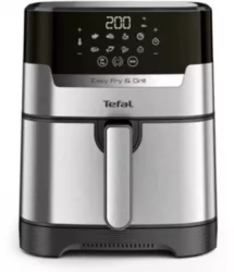 Friteuza Fără Ulei Tefal EY505D15 Easy Fry and Grill 4.2l 1400W 8 Programe Negru/Argintiu