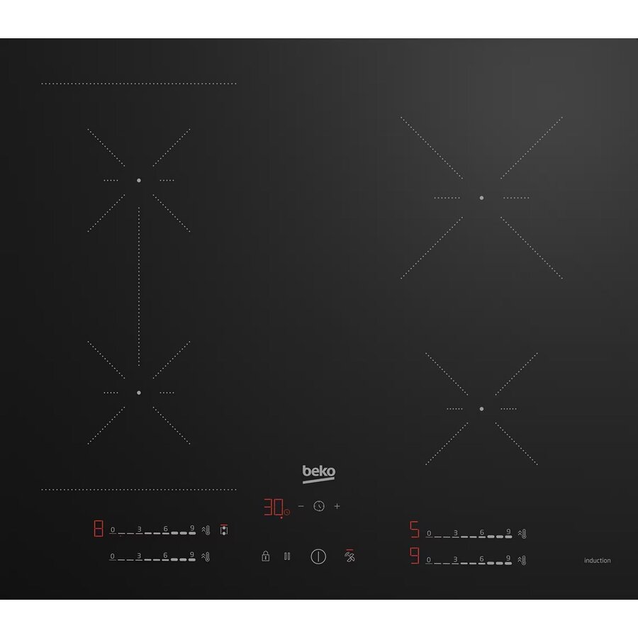 Plita Induction  HII64700SUFT 4 Zone Negru