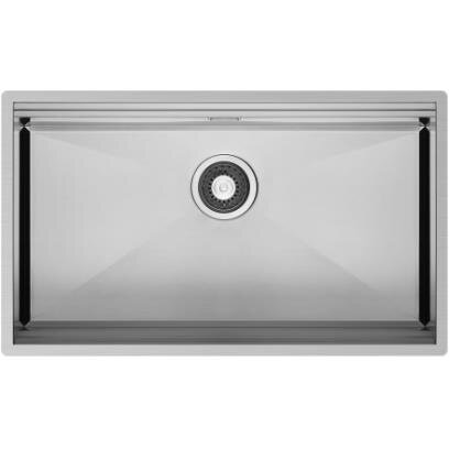 Chiuveta de Bucatarie Pyramis ZEUS 74x44 1B din Inox Argintiu