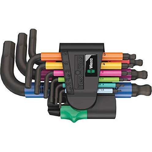950/9 Hex-Plus Multicolour 2 - L-key set, metric, BlackLaser