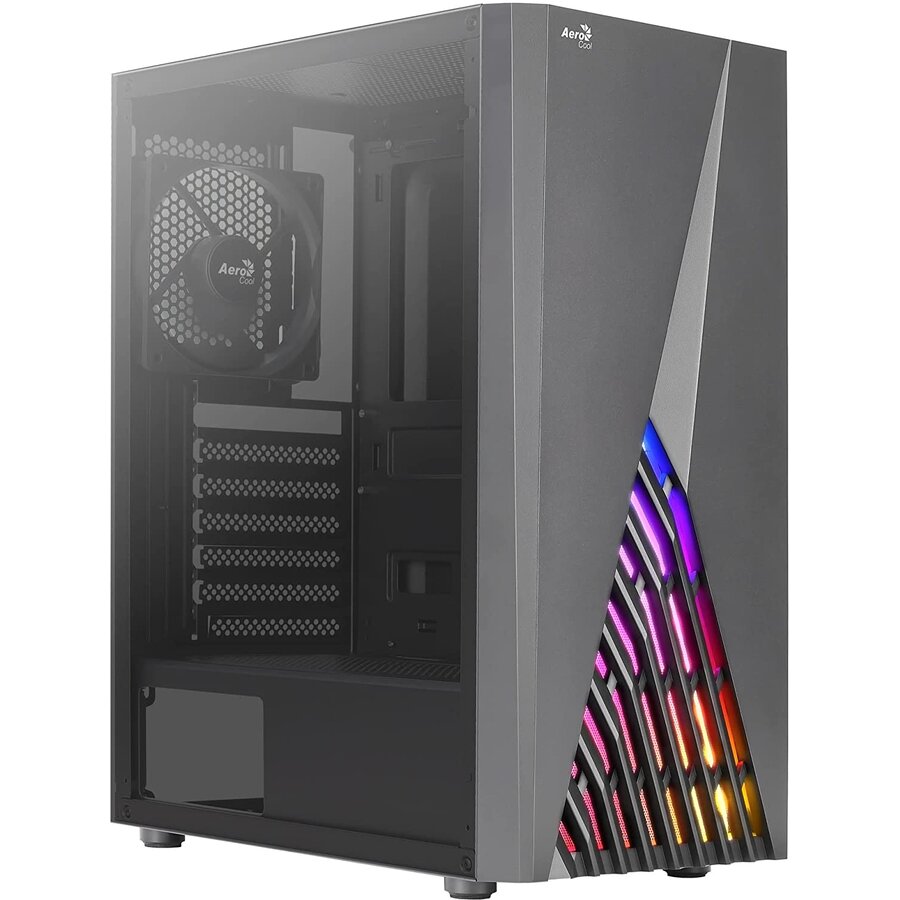 Carcasa Delta A-BK-v1 ATX Iluminare RGB Negru