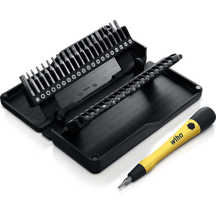 Zai home micro bit set, 42 pieces (black, incl. bit holder with ESD handle)