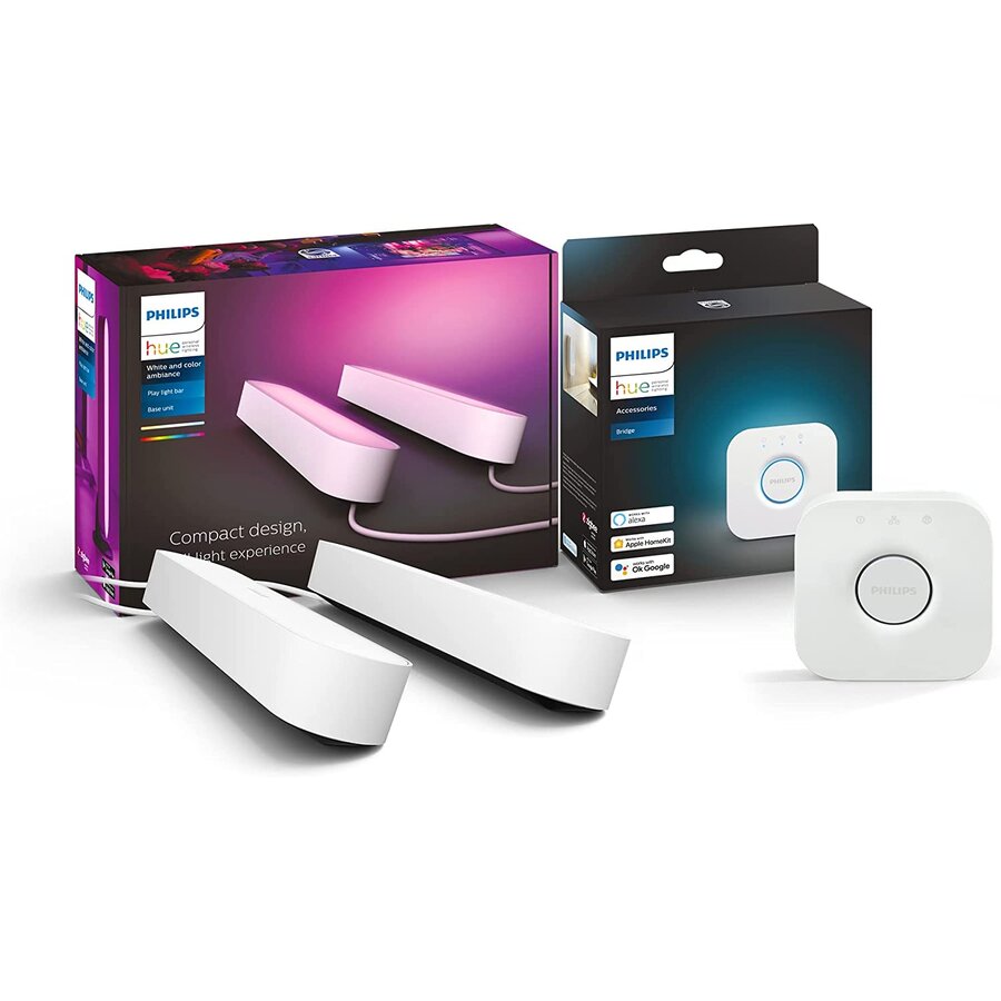 Philips HUE white & color Ambiance Play Lightbar, LED light (white, twin pack)