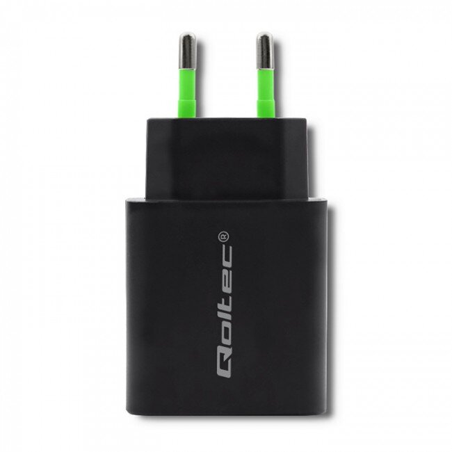 Incarcator Retea 18W 5-12V 1.5-3A USB Type C PD USB QC 3.0 Negru