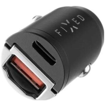 USB-C/USB Car Charger 30W, Black - imagine 2