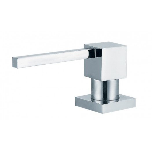 Dozator Incastrabil 028102001 pentru Detergent Lichid de Vase sau Sapun Lichid Forma Dreptunghiulara Finisaj Cromat Argintiu