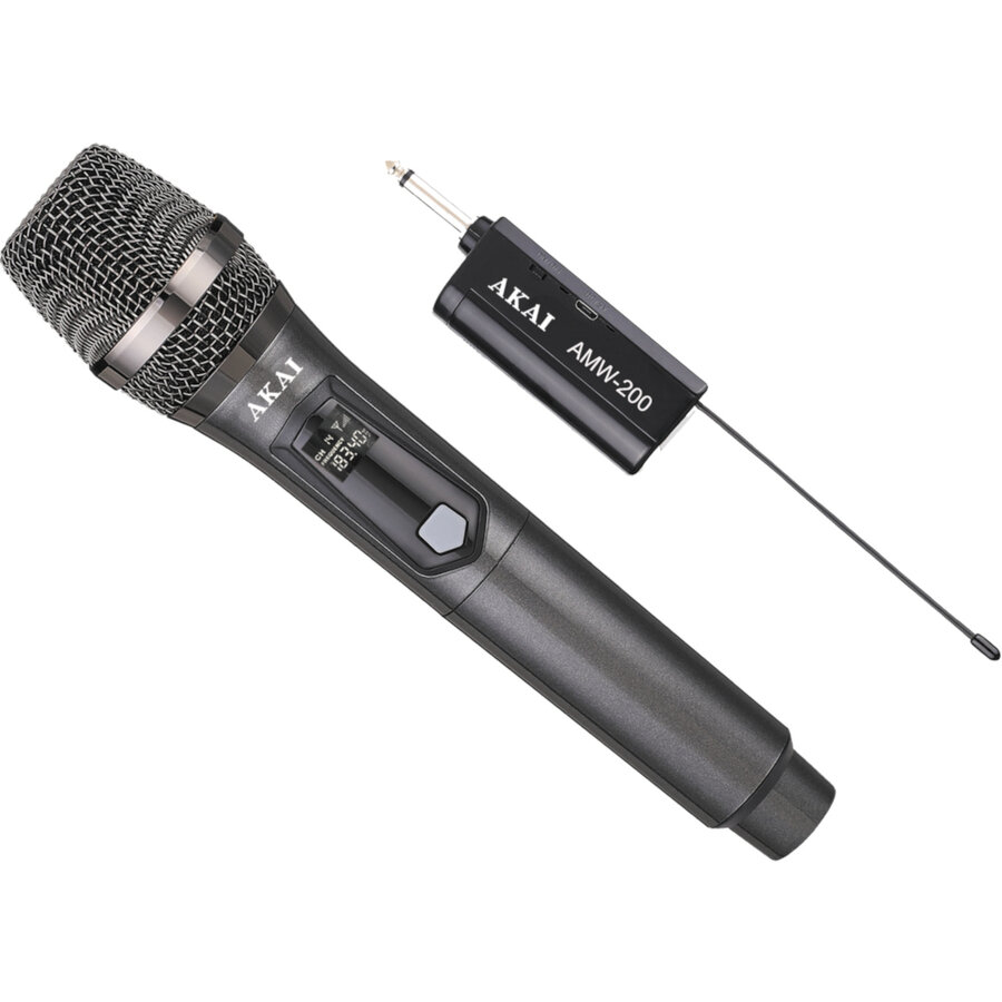 Microfon Fără Fir Akai Wireless 96dB Negru