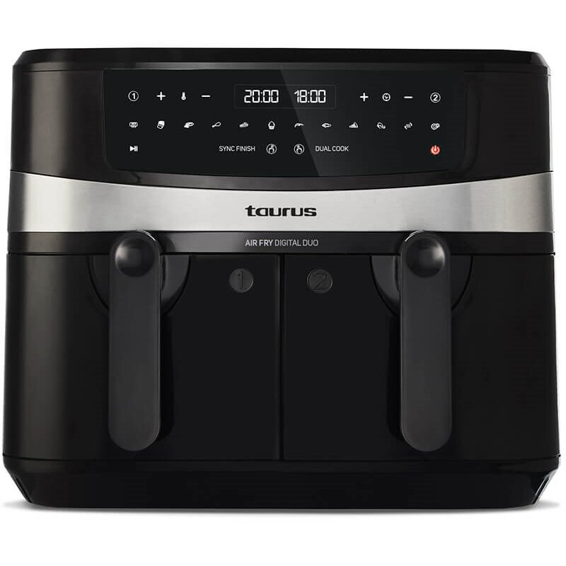 Friteuza Cu Aer Cald Digital Dublu AF2600D 9l Negru