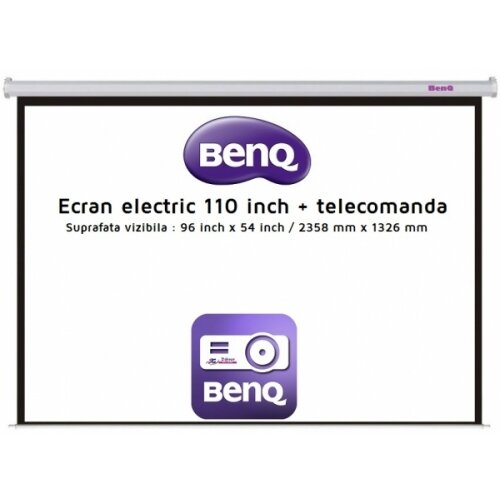Ecran De Proiectie Screen Projector 110inch 235.8 x 132.6cm 16:9 Electric Telecomanda