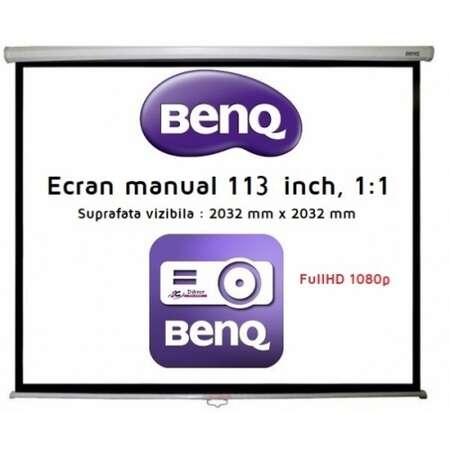 Ecran De Proiectie BenQ Screen Projector 113inch 203.2 x 203.2cm 1