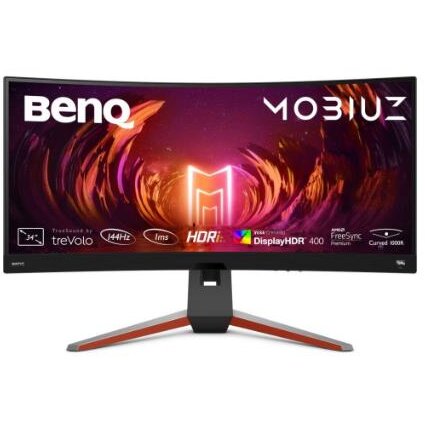 Monitor Gaming MOBIUZ EX3410R 34Inch VA HDR10 WQHD 144Hz HDMI DisplayPort Curbat AMD Free-Sync Gri