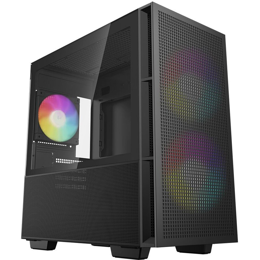 Carcasa CH360 Fara Sursa  ABS+SPCC+Tempered Glass aRGB Neagra