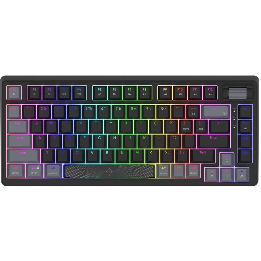 Tastatura Adara Mini Iluminare Rgb Compatibilitate PC Mac Console Negru