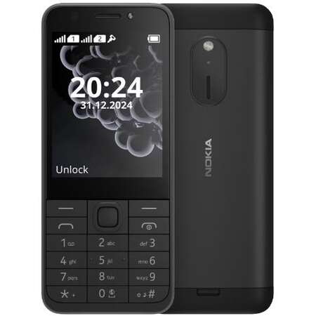 Telefon Mobil Nokia 230 (2024) Dual SIM Display 2.8Inch Spate Metalic 1450mAh Negru