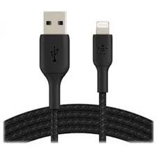 Cablu De Date\Incarcare USB-A to Lightning Braided 1M Negru