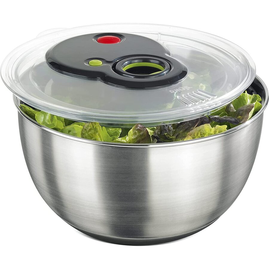 TURBOLINE salad spinner, bowl (stainless steel/transparent)