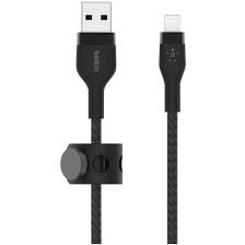 Cablu De Date\Incarcare USB-A to LTG Braided  2M Negru