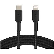 Cablu De Date\Incarcare USB-C to Lightning  Braided 1M Negru