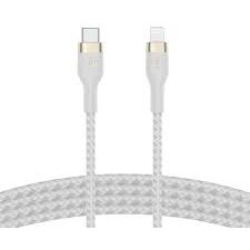 Cablu De Date\Incarcare USB-C to LTG Braided  1M Alb