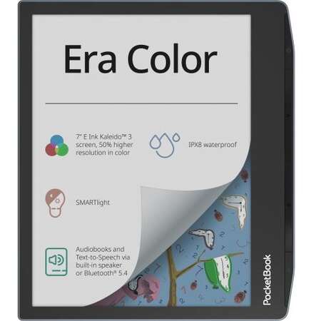 Ebook Reader PocketBook Era Color Stormy Sea 7Inch 1GB RAM IPX8 Albastru