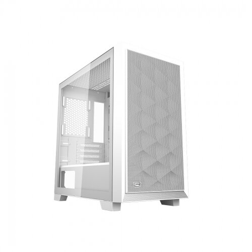 Carcasa C3 D310 White Middle Tower Tempered Glass Alb