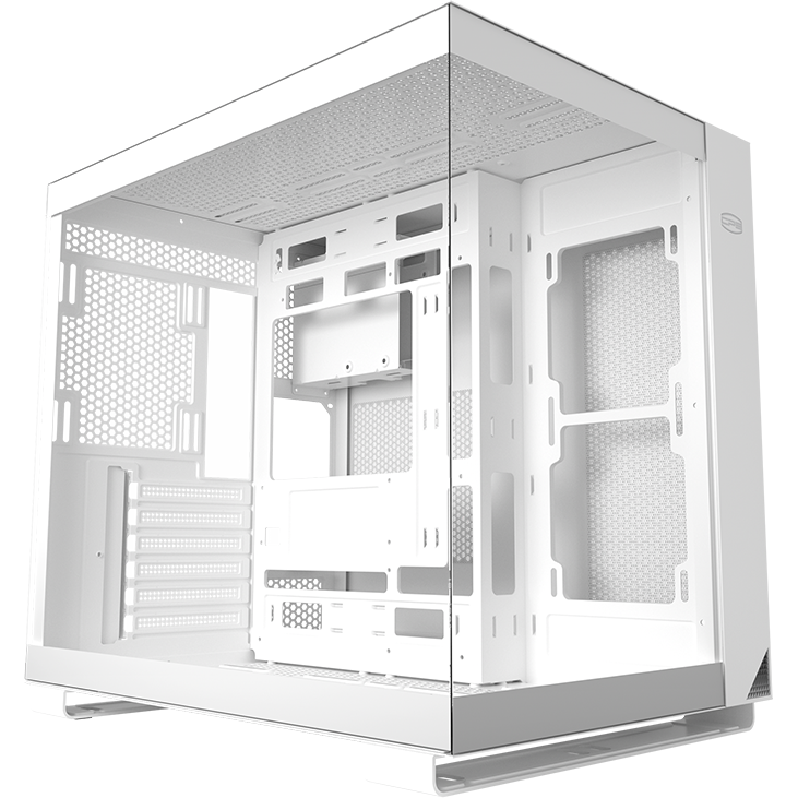 Carcasa C3 T500   Middle Tower  ATX Sticla Securizata   Alb