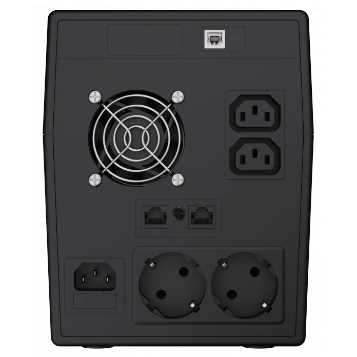UPS Line Interactive Green Cell UPS09 Display LCD 2000VA 1400W Negru — imaginea 2