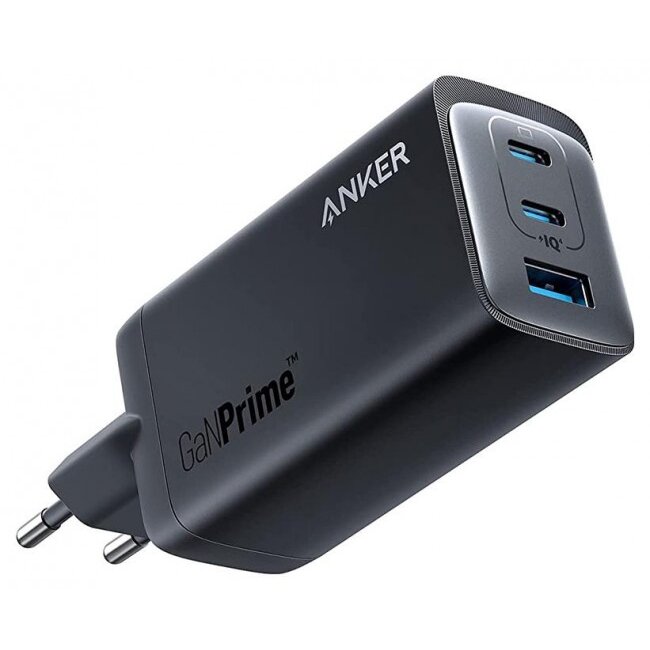 Incarcator GaNPrime 737 120W 1x USB-A 2x USB-C Negru