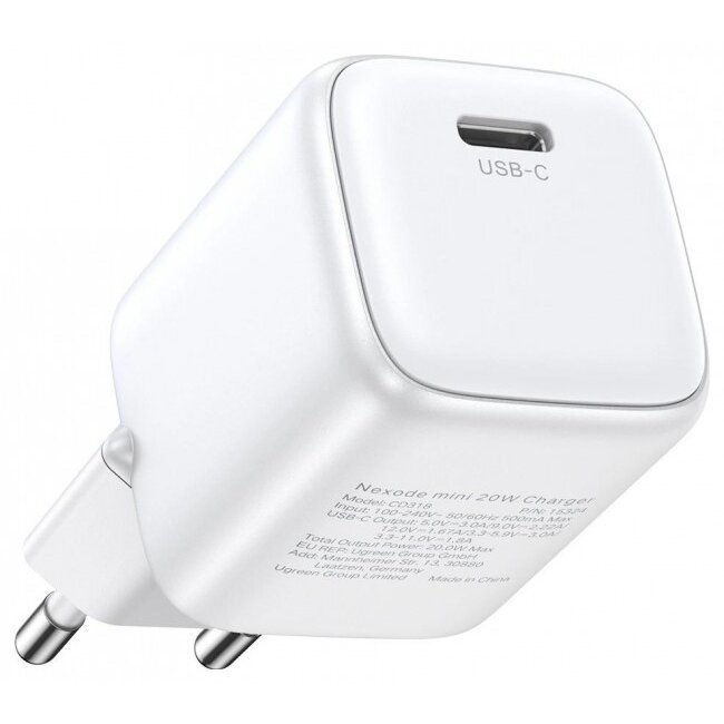 Incarcator Nexode Mini 1x USB-C  30W Alb
