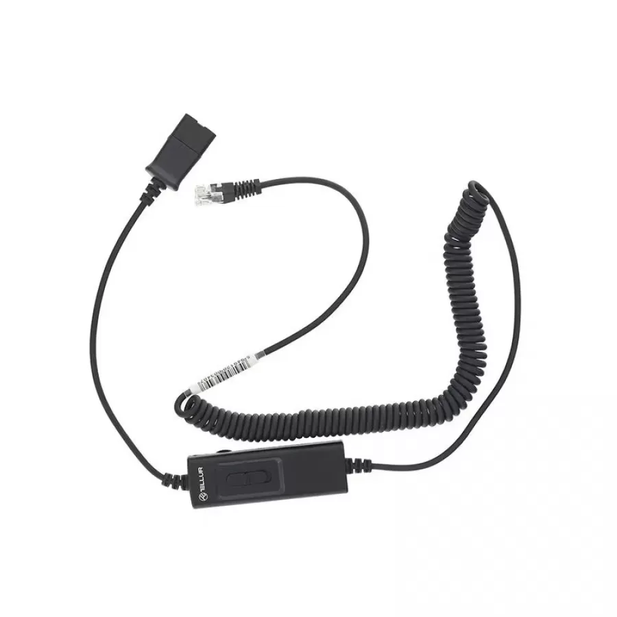 Cablu Adaptor Tellur QD la RJ11 + Comutator Universal 2.95m Max Negru