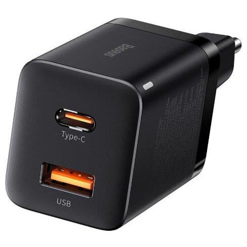 Incarcator Retea CCSUPP-E01 Super Si Pro Quick Charge 30W 1 x USB 5V/3A 1 x USB Type-C 5V/3A Negru