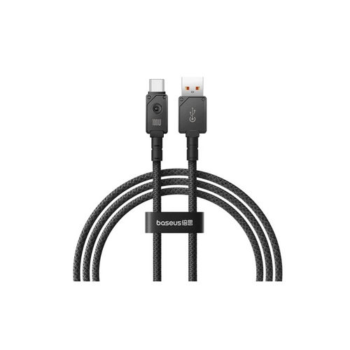 Cablu de Date / Încărcare Baseus Unbreakable Fast Charging pt Smartphone USB la USB Type-C 100W 2M Braided Gri — imaginea 2