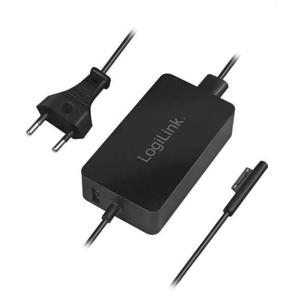 Incarcator Retea PA0197 220V pentru Microsoft Surface Compatibil cu Pro 6/4/3 si Laptop/Go/Book 44W USB 5V/1A 0.5M Negru