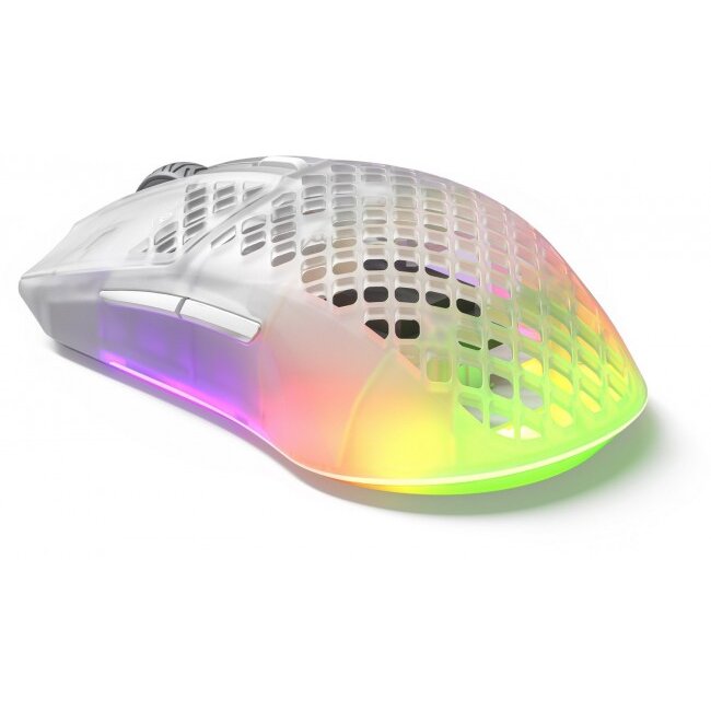 Mouse Gaming SteelSeries Aerox 3 Wireless Edition Snow - imagine 3