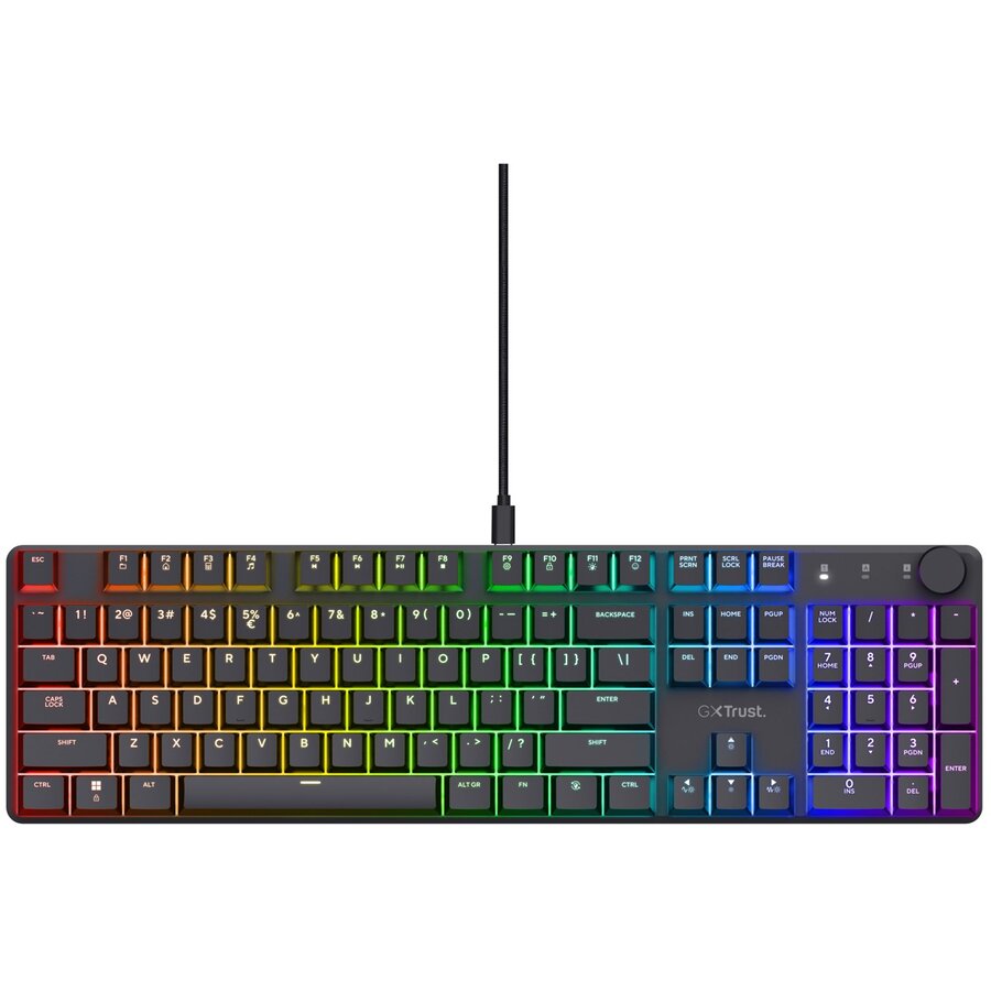 Tastatura GXT 866 TORIX Gaming USB QWERTY US International Black