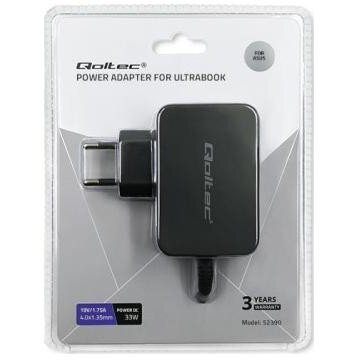 Incarcator Laptop Qoltec Asus 33W 19V 1.75A 164g Negru — imaginea 3