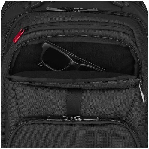 Rucsac Wenger Meteor pentru Laptop 17Inch cu Buzunar pentru Tableta Negru — imaginea 4