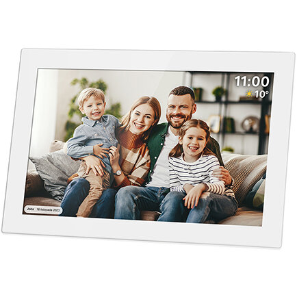 Rama Foto Digitala Frameo KM1100W Wi-Fi Ecran IPS 10.1Inch Memorie 16 GB  Alb