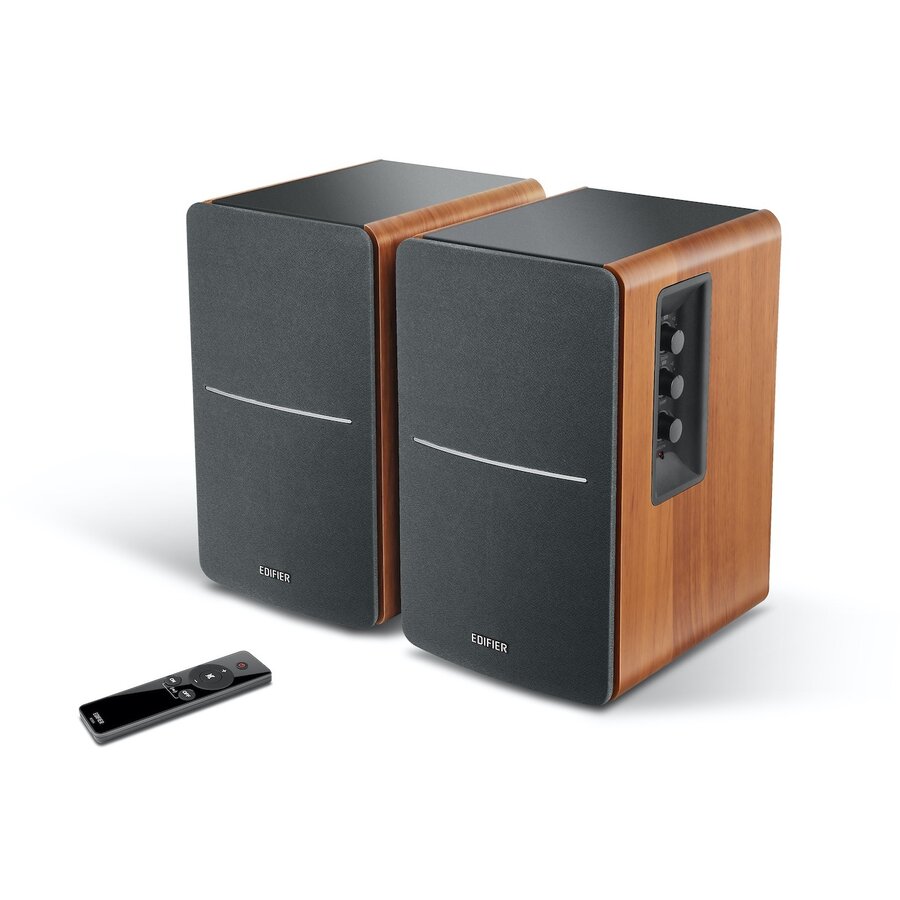 Boxe Edifier 2.0 RMS 42W (2 x 21W) Telecomanda Wireless Volum Bass Maro — imaginea 4