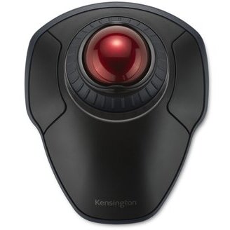 Trackball Wireless ORBIT Scroll Ring Negru/Rosu