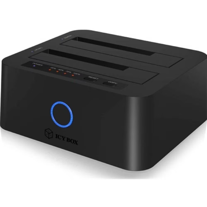 Rack HDD IB-1232CL-U3  Mobil 2x SATA 2.5inch  3.5inch 1x USB 3.2 Gen 1 + UASP  Negru