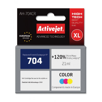 Cartus Cerneala AH-704CR HP 704 CN693AE Premium Compatibil Color