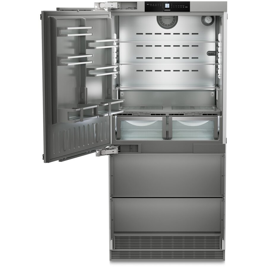 Combina Frigorifica ECBNe 8871 39dB Clasa E 522L Incorporabil Argintiu