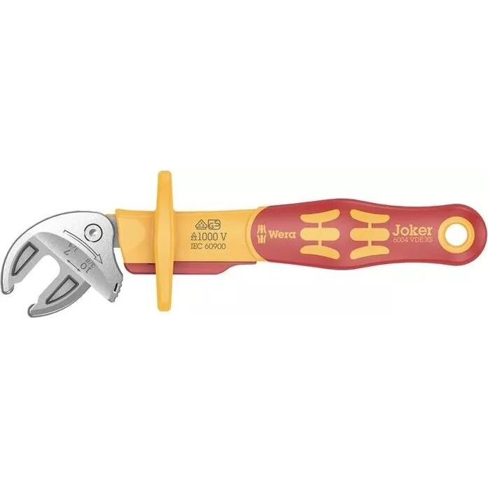 Joker 6004 M VDE, SW 13-16, wrench (red/yellow, self-adjusting open-end wrench)