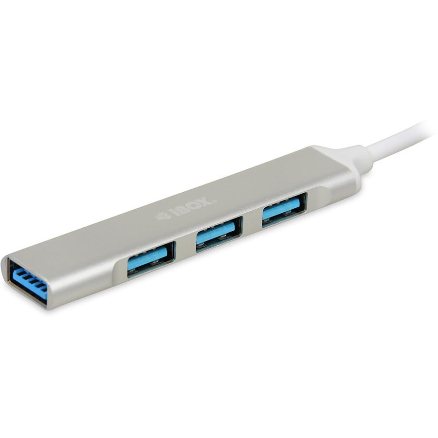 Hub USB 1x USB 3.0 + 3x USB 2.0 Alb